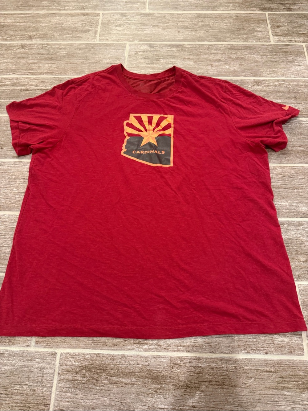 Nike nfl Arizona Cardinals red t-shirt dri fit with Arizona state